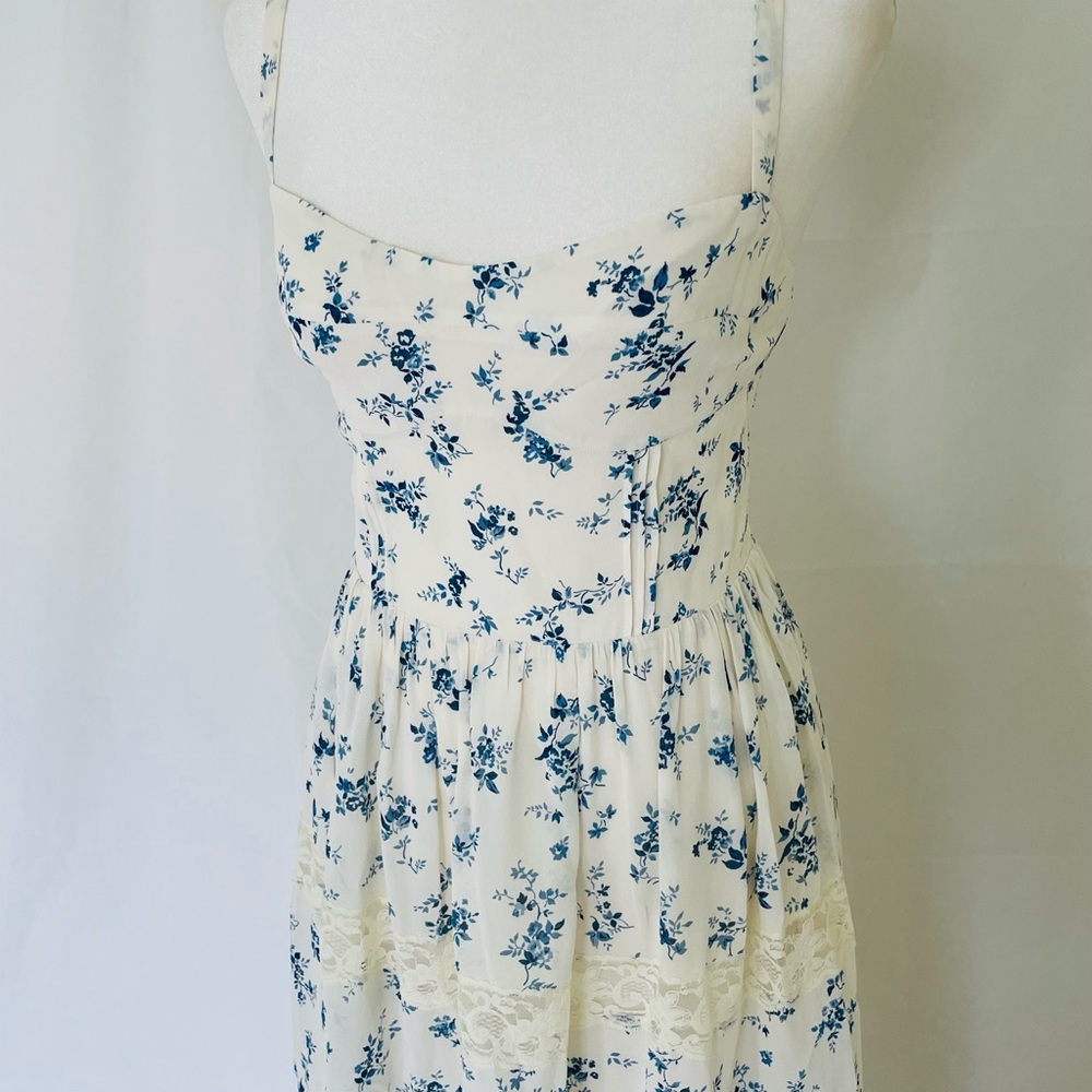 NWT $278 Reformation Dina Dress size 4 Floral Print Midi Dress - Picture 5 of 14